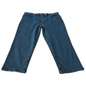 HB Harbor Bay Jeans Men's Continuous Comfort Medium Wash Loose Fit 44x27 NWT